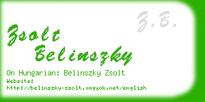 zsolt belinszky business card